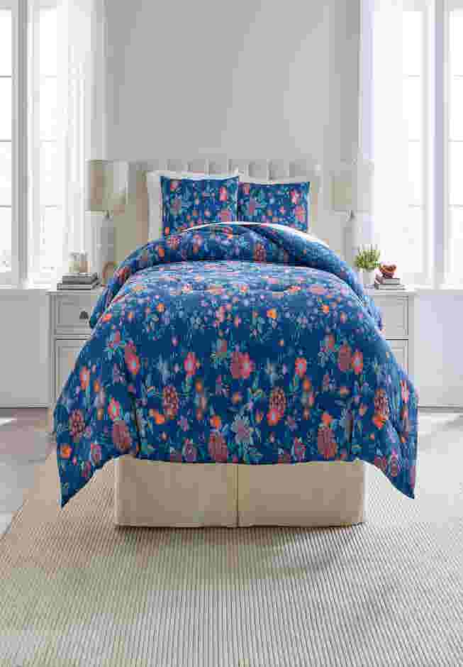Embroidered Printed 3-Pc. Comforter Set image number 0