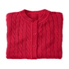 Cotton Cable Knit Cardigan Sweater image number 2