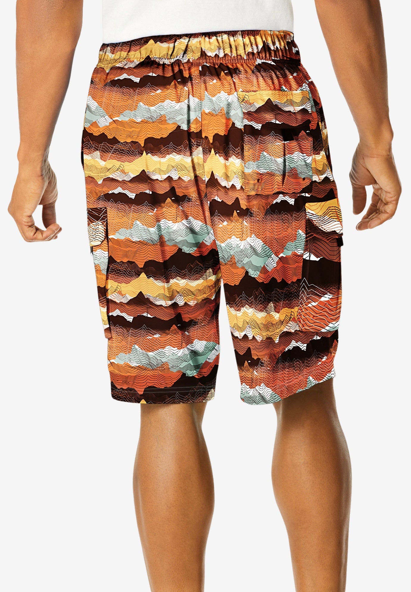 8" Flex Cargo Swim Trunks image number 1