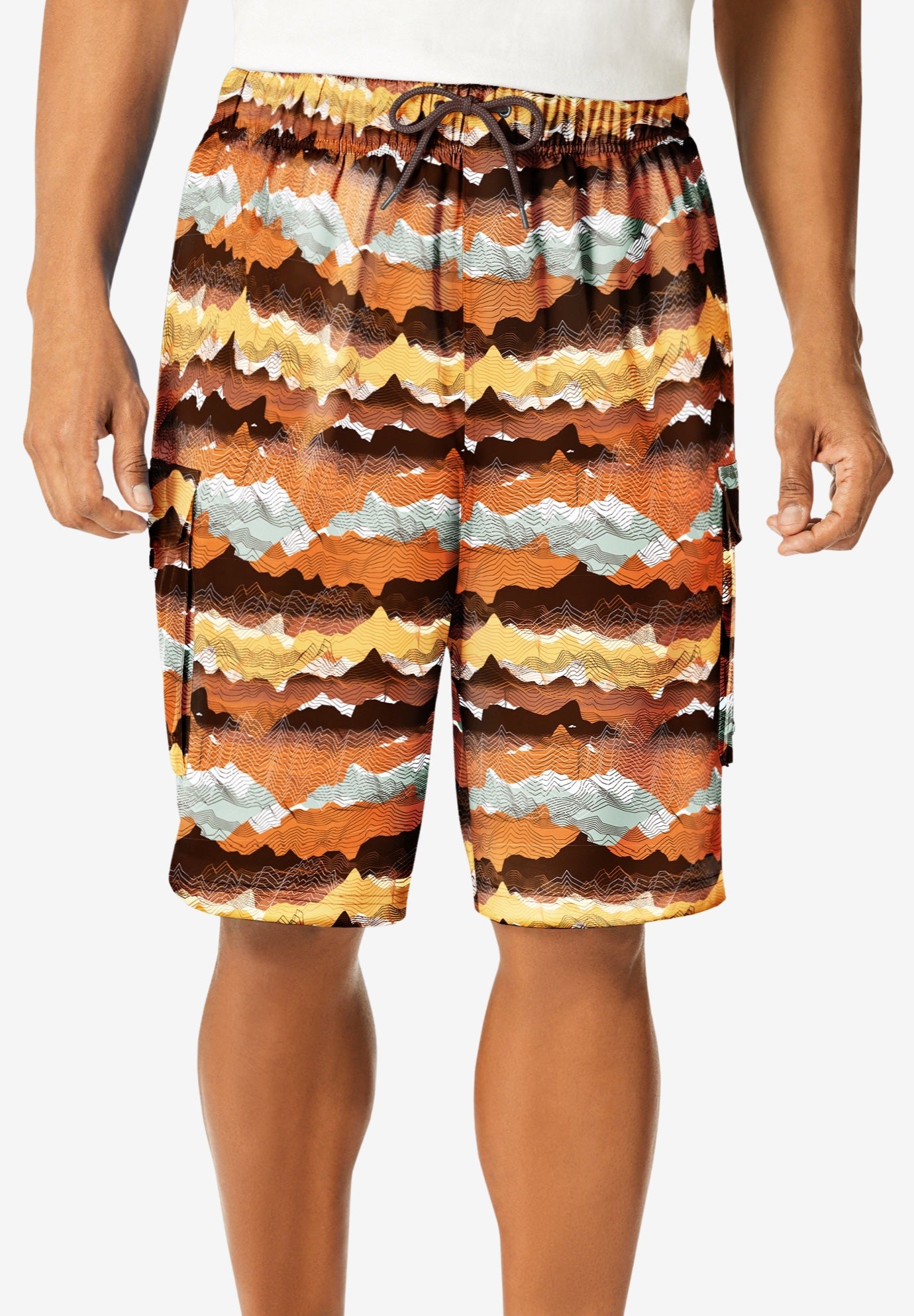 8" Flex Cargo Swim Trunks image number 0