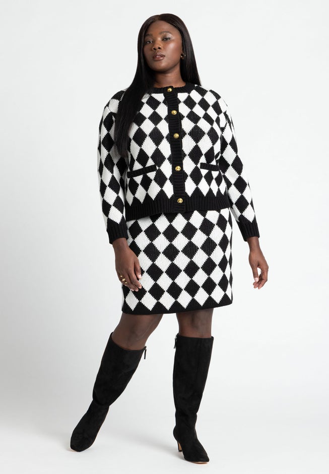 Knit Tweed Mini Skirt image number 0