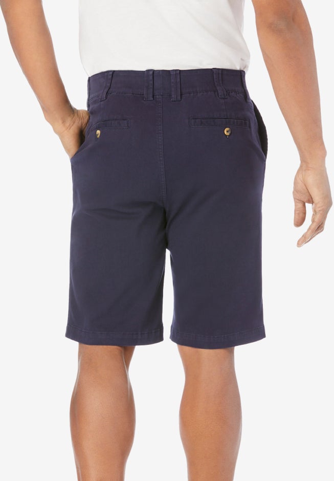 10" Flex Full-Elastic Waist Chino Shorts image number 1