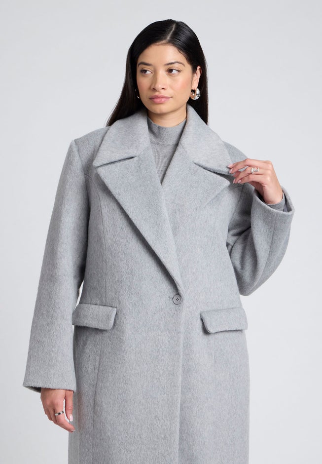 Textured Long Coat image number 2