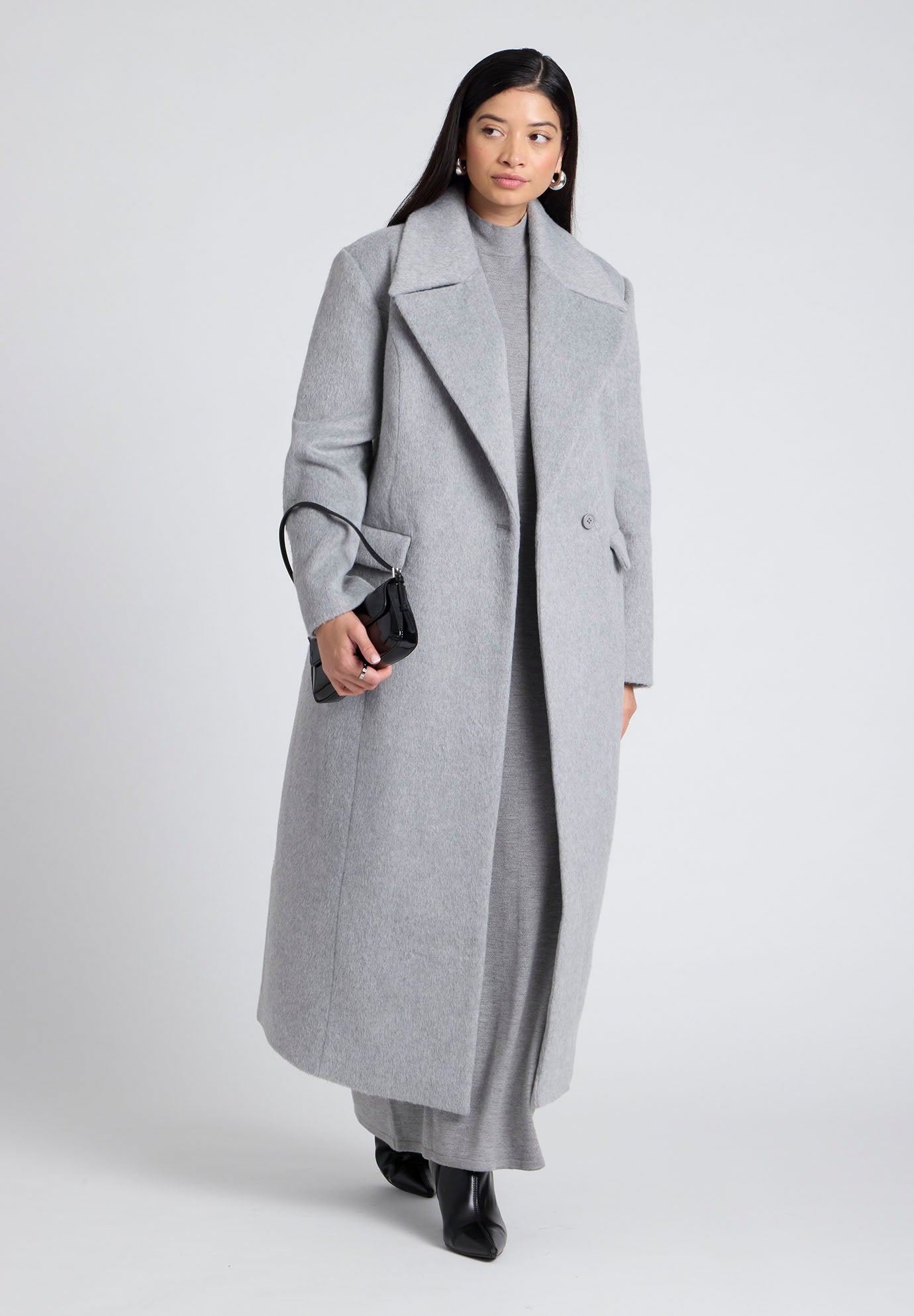 Textured Long Coat image number 0