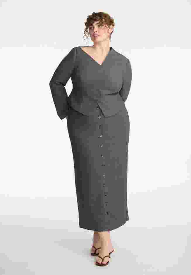 Maxi Skirt With Buttons image number 0