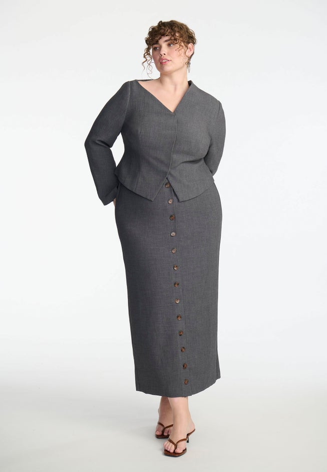 Maxi Skirt With Buttons image number 0