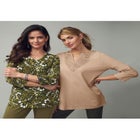 Stretch Cotton V-Neck Tee image number null