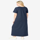 Perfect Short-Sleeve Scoopneck Maxi Tee Dress image number null