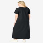 Perfect Short-Sleeve Scoopneck Maxi Tee Dress image number null