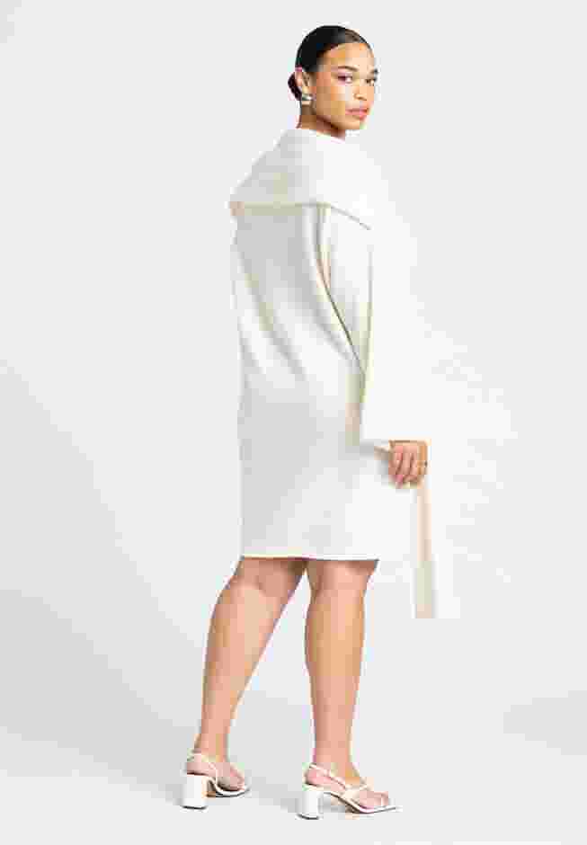 Sweater Mini Dress With Waist Tie image number 3