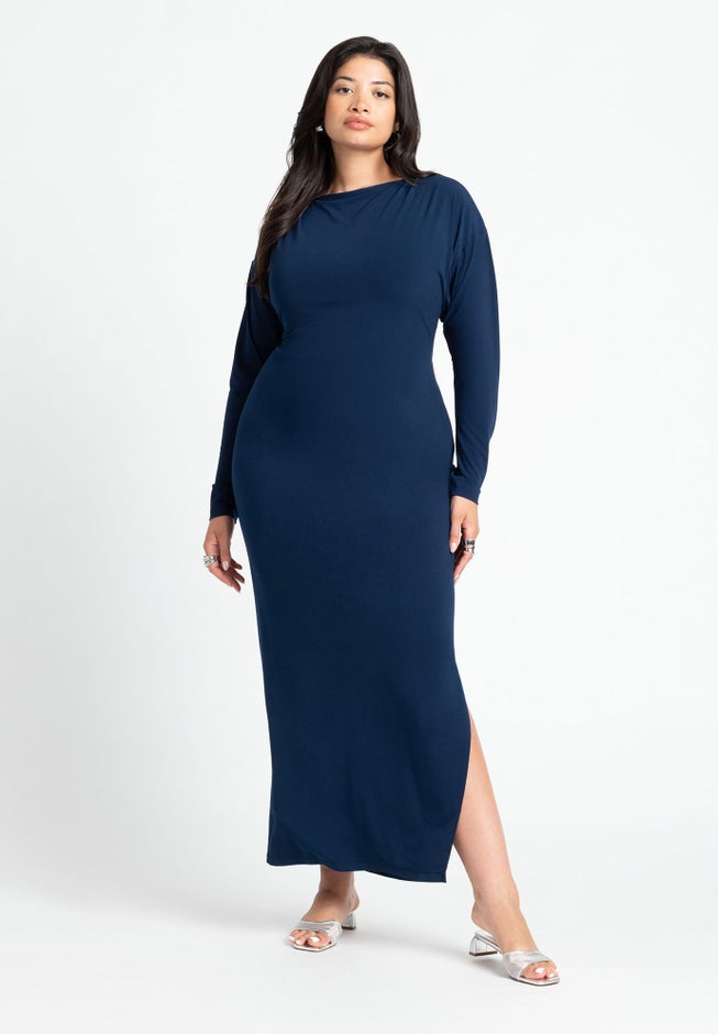 Maxi Dress W Back Cutout image number 0