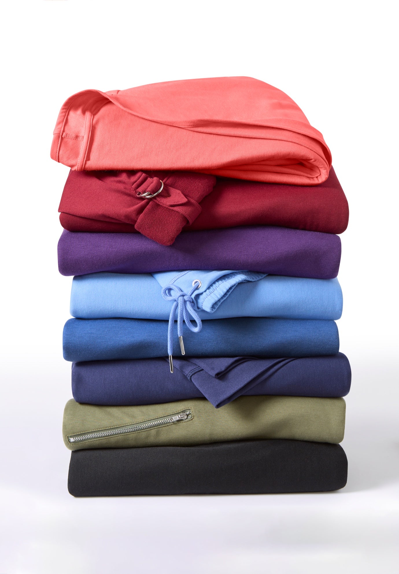 Cloud Knit French Terry Drape Front Cardigan image number 5