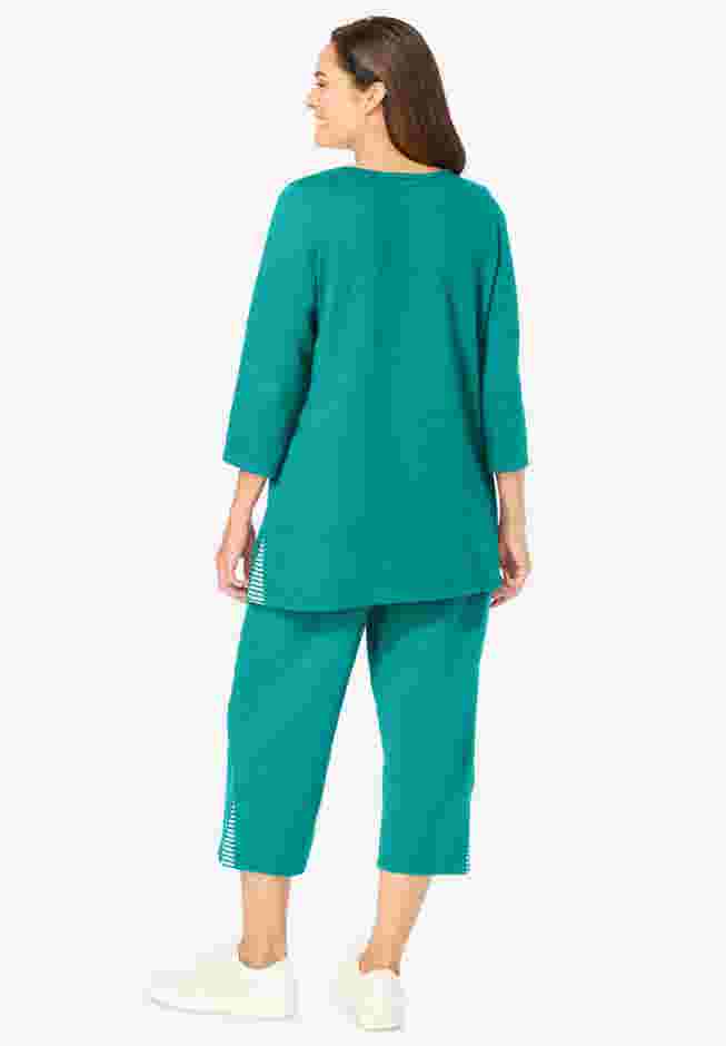 2-Piece Striped French Terry Set image number 1