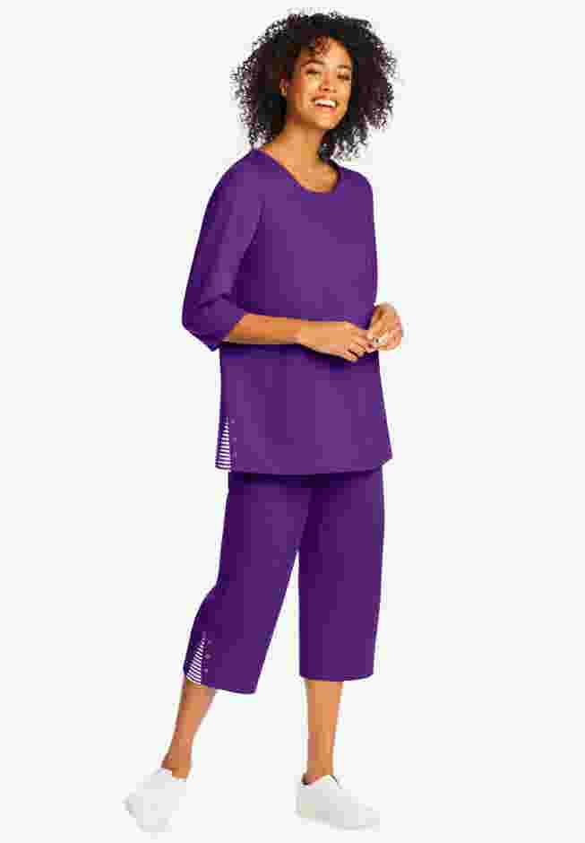 2-Piece Striped French Terry Set image number 0