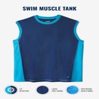 Cling-Free Swim Muscle Tank image number null