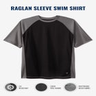 Cling-Free Raglan Short Sleeve Swim Shirt image number null