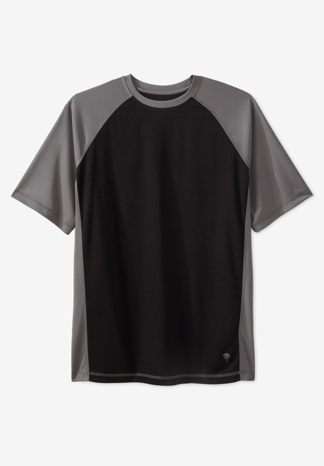 Cling-Free Raglan Short Sleeve Swim Shirt image number 0
