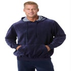 Velour Long-Sleeve Pullover Hoodie image number null