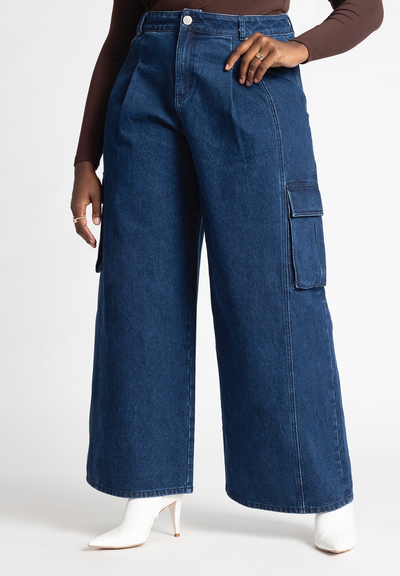 Wide Leg Cargo Jean image number 0