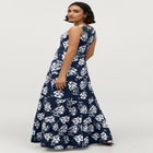 Stretch Jersey Knit A-Line Scoop Neck Sleeveless Tiered Maxi Dress image number 1