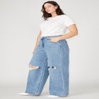 The Yvette Rigid Wide Leg  Jean image number null