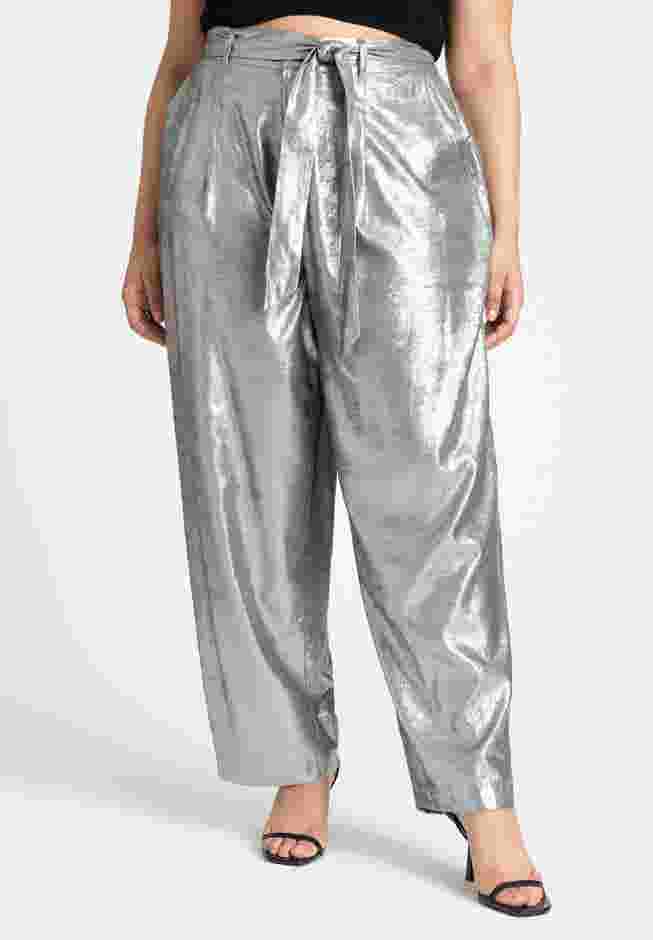 Belted High Waisted Straight Leg Trouser image number 1