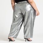 Belted High Waisted Straight Leg Trouser image number null