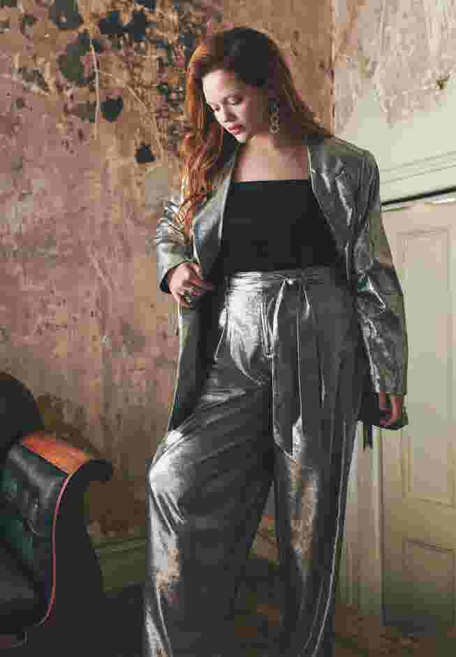 Belted High Waisted Straight Leg Trouser image number 0