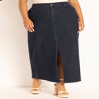 Denim Maxi Skirt image number null