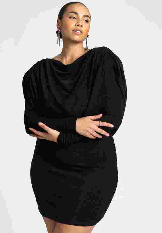 Exaggerated Cowl Mini Dress image number 1