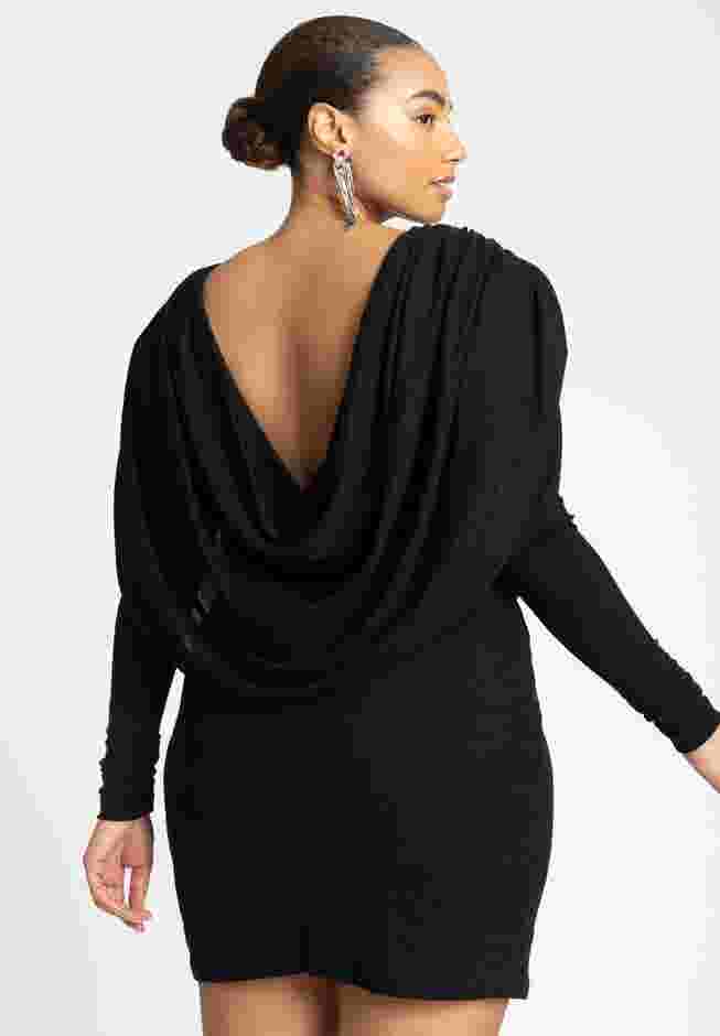 Exaggerated Cowl Mini Dress image number 3