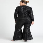 Flare Leg Sequin Jumpsuit image number null