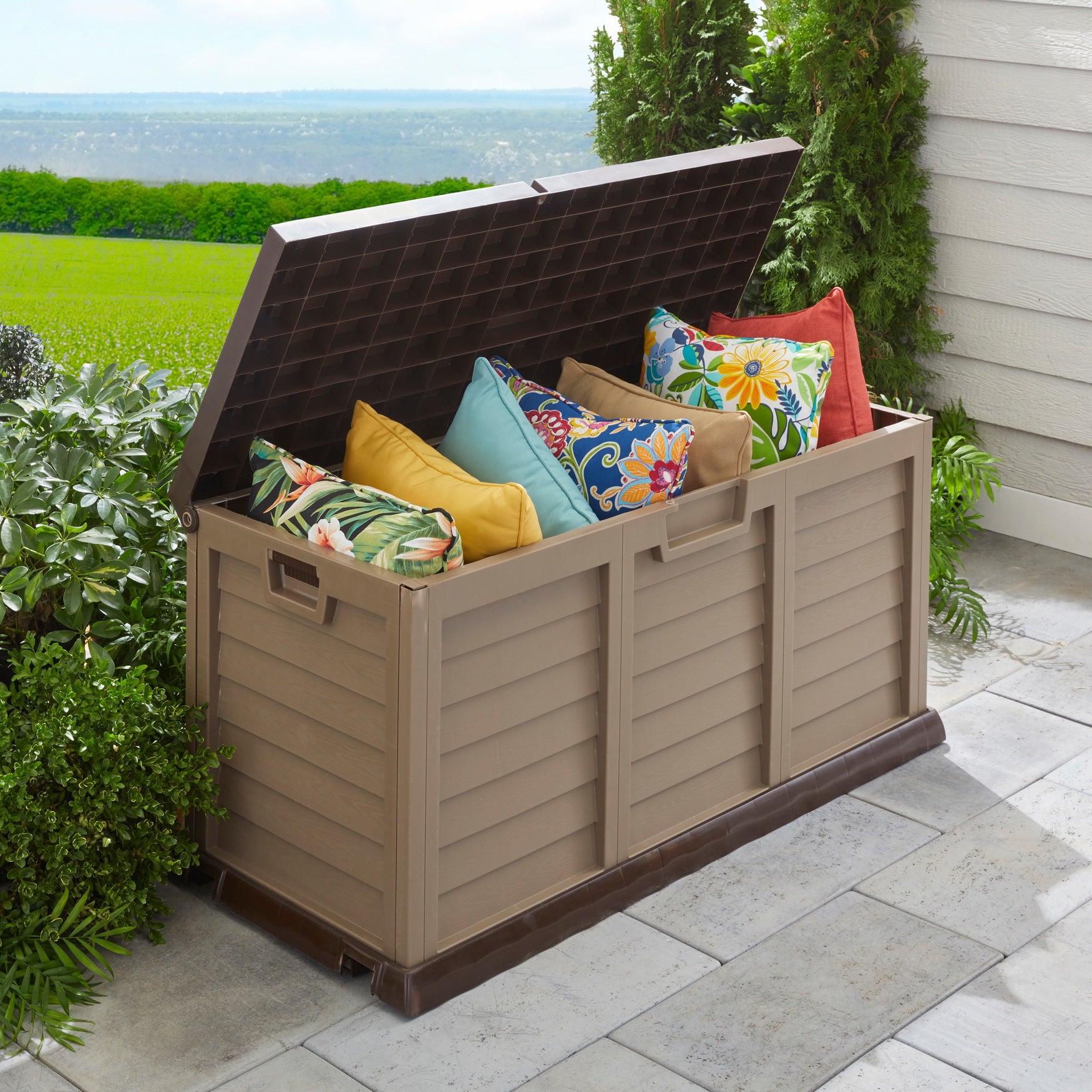 116-Gallon Rolling Deck Box image number 0