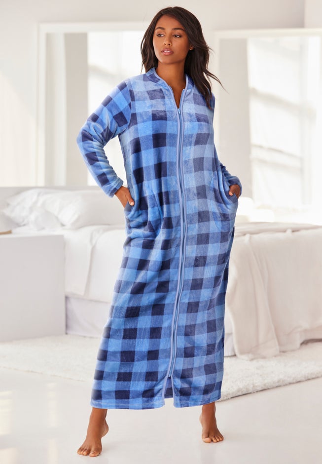 Plush Zip-Front Robe image number 5
