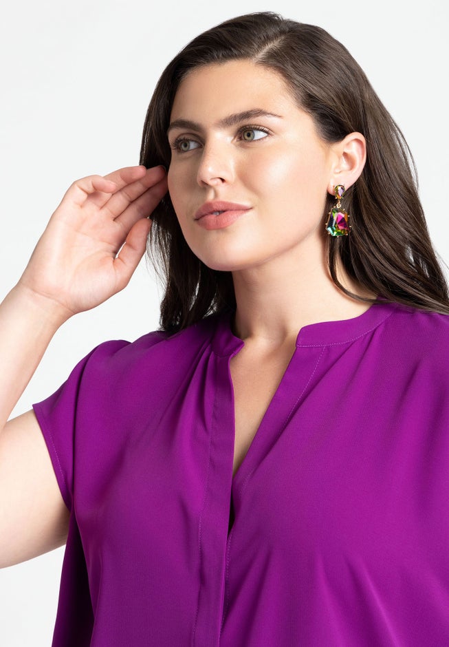 Multi Ab Post Abstract Earring image number null