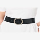 Textured Faux Leather Belt image number null