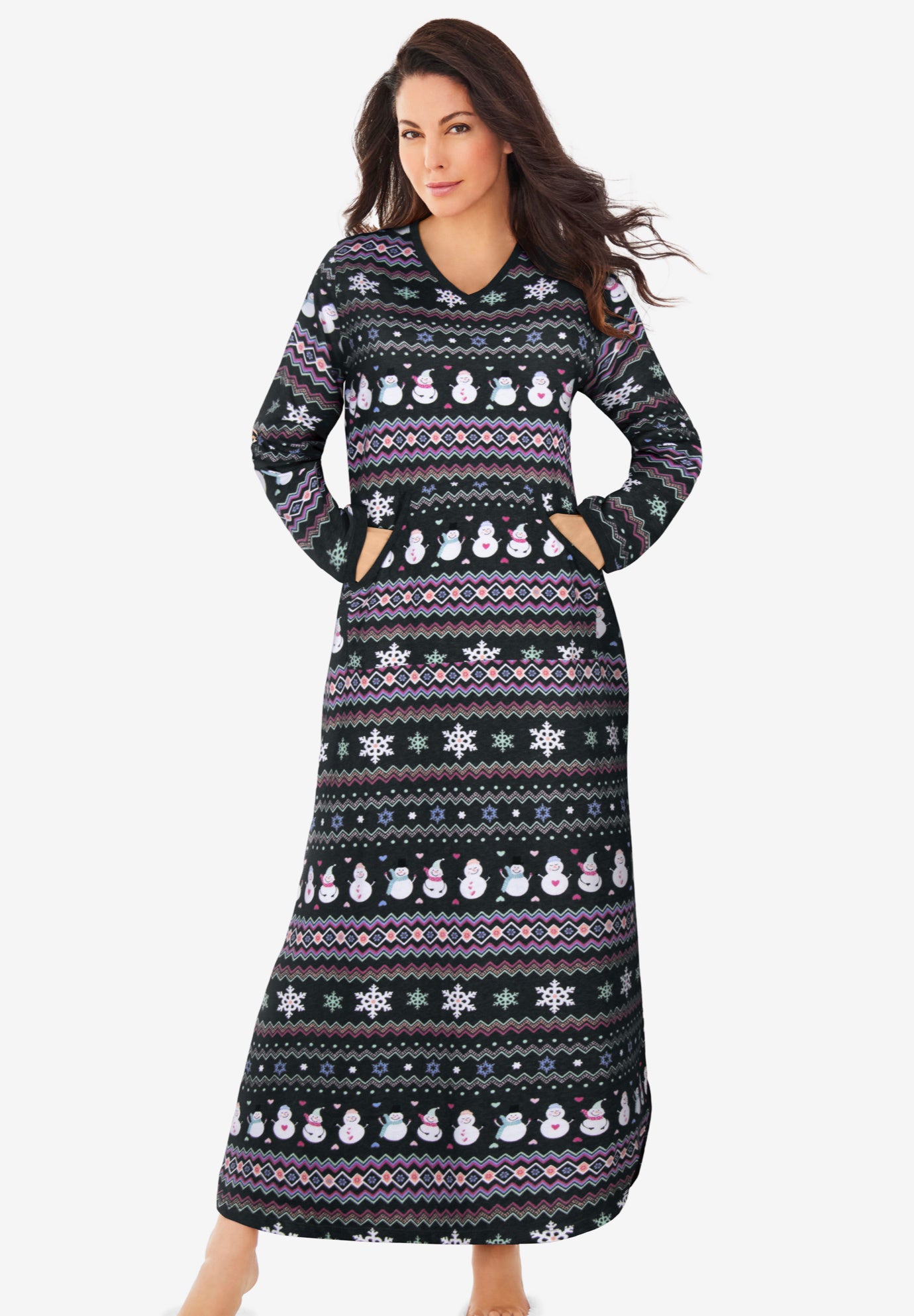 Long Printed Sleep Shirt  image number 0