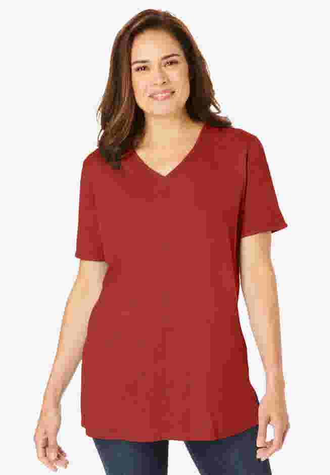 Faux Suede Tee image number 0
