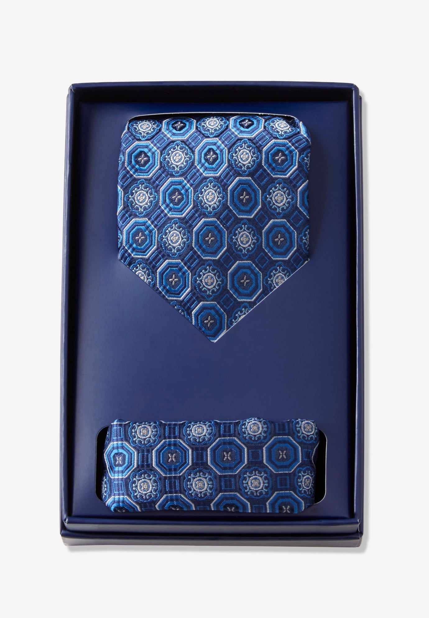 Extra Long Tie and Pocket Square Gift Set image number 0