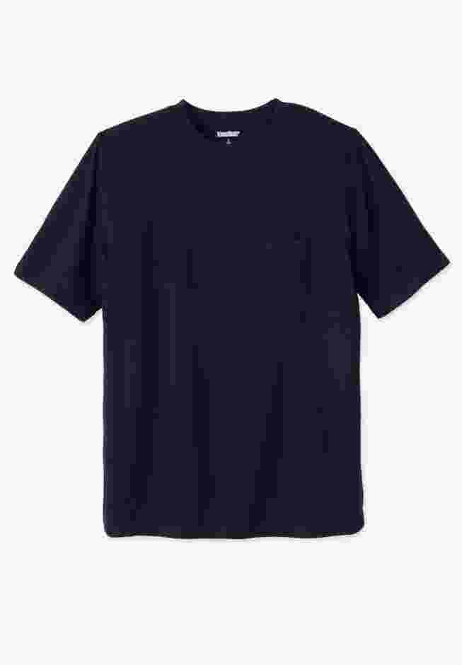 Shrink-Less™ Piqué Pocket Crewneck image number 0