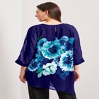 Printed Asymmetric Blouse image number 1