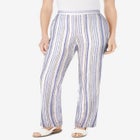 Straight Leg Linen Pant image number null