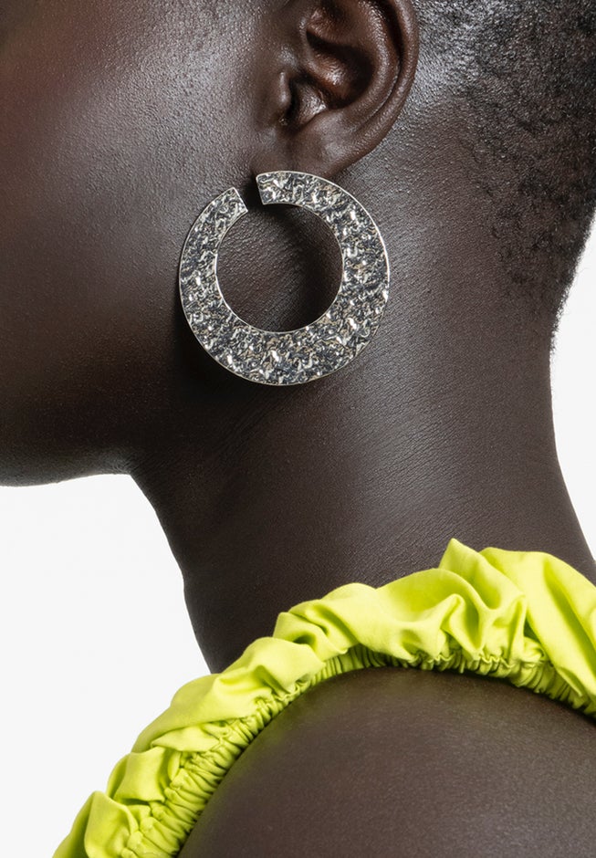 Hammered Circle Earring image number null