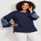 Novelty Bell Sleeve Top image number 0
