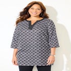 Y-Neck Stud Accent Tunic image number null