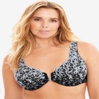 Embroidered Front-Close Underwire Bra image number null