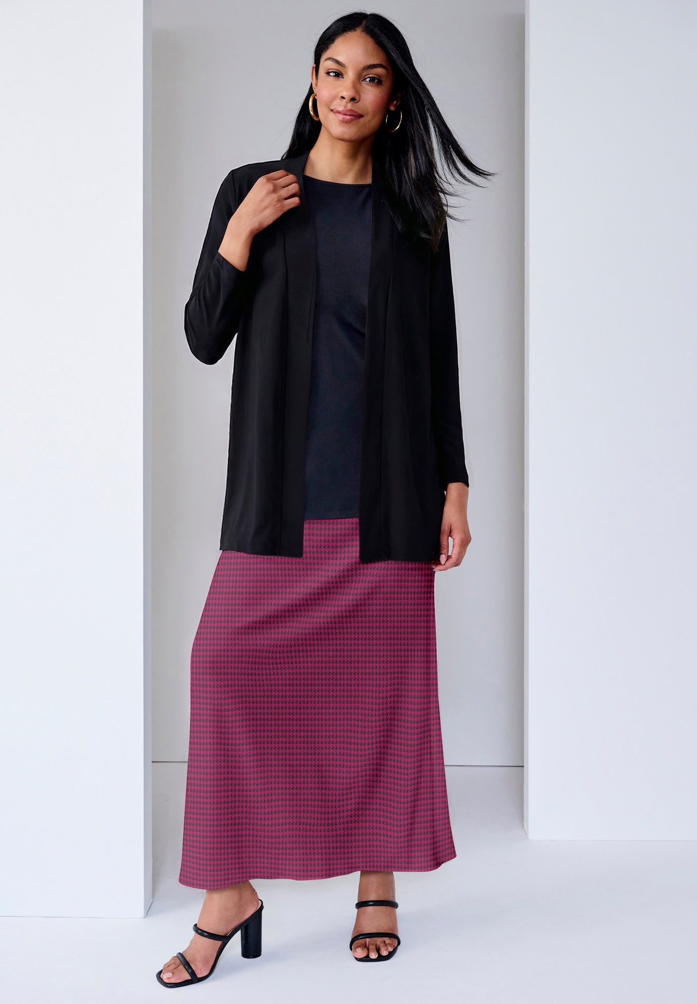 Stretch Knit Maxi Skirt image number 0