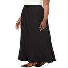 Stretch Knit Maxi Skirt image number null