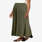 Stretch Knit Maxi Skirt image number null