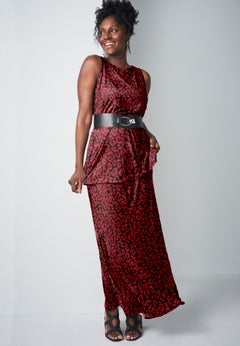 Stretch Knit Maxi Skirt